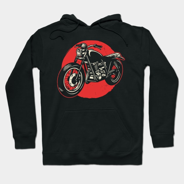 Naked Retro Bike Hoodie by Poyfriend